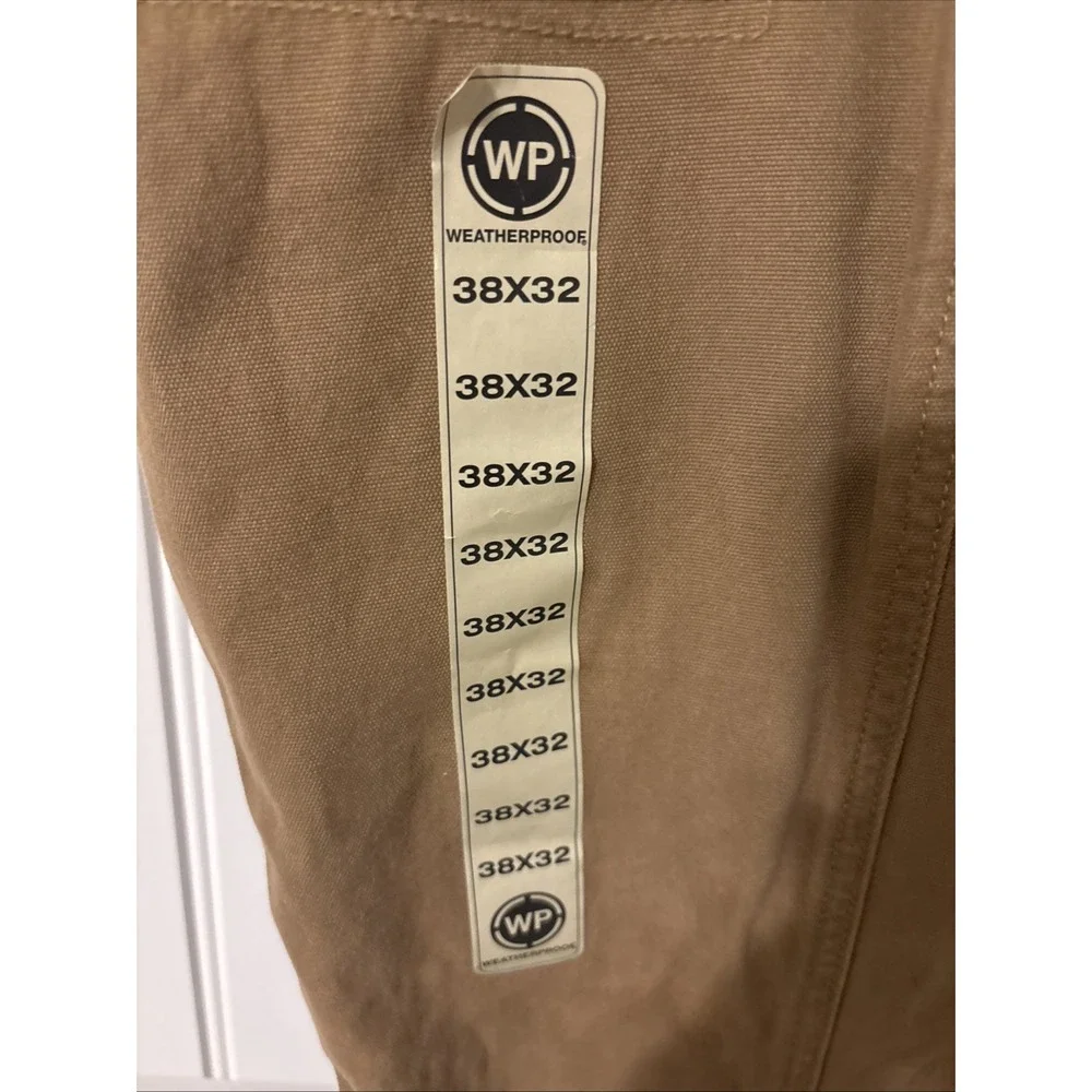 Weatherproof The Utility Chino Pants In Size 38x32. NWT Tan Khaki Sec Pocket